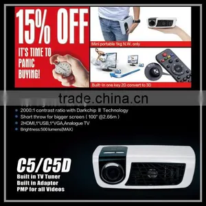 Mini LED Projector / Mini Short Throw 3D Projector / Mini Holographic Projector thumbnail-1