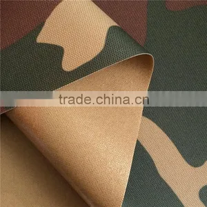 Outdoor Waterproof Bag Fabric 600D Camouflage Polyester Oxford Fabric Bonded TPU Film With PU Coated thumbnail-2