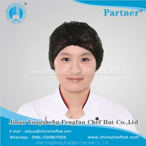 10g Non Woven Mop Cap White/ Blue/black/green Hairnet( Single Elastic) thumbnail-3