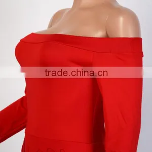 Bonvatt 2017 New Arrival Red Hollow Out Turtleneck Knee-Length Bandage Dress Sleeveless With Hole Sexy Costumes thumbnail-6