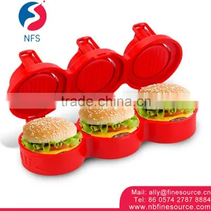Make Up To 3 Burger Sliders Plastic Hamburger Maker Burger Press thumbnail-1