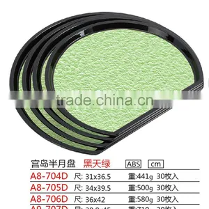 Fashion Semicircular Plastic Colorful Food Tray thumbnail-4