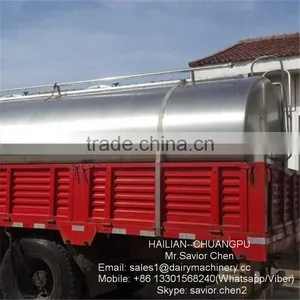 Milk Transporting Tank , Milk Tank For Factory thumbnail-5