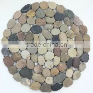 Garden Pack of 2 Stepping Pebble Stones on Mesh Borders thumbnail-4