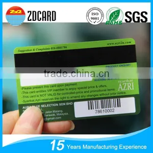 2 in 1 Combo Barcode Key Tag Plastic Pvc Membership Card thumbnail-4