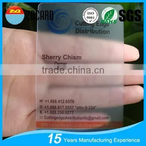 High Quality Customized Printable Transparent PVC Card thumbnail-5