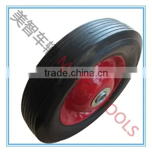 6X1.5 Solid Rubber Wheel With 12.1 /12.7mm Bearing thumbnail-2
