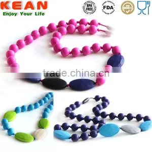 Navajo White DimGray Necklaces Have a Breakaway Clasp Quartz Pink Silicone Teething White Blue thumbnail-5