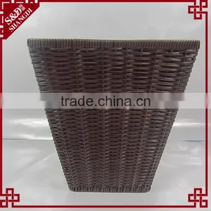 S&D Handmade Plastic Rattan Display Disposable Supermarket Fruit Basket thumbnail-2