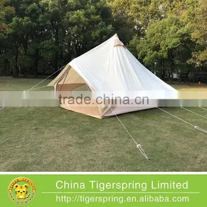 4m Outdoor Canvas Bell Tent Waterproof Luxury Camping Bell Tents thumbnail-1