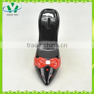 Wholeasale Ceramic High Heel Shoe Piggy Bank for Gift thumbnail-4