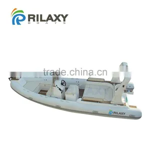 Rilaxy 7.0m 23ft Sun Bathing Wide Semi Rigid Inflatable Boat RIB700 thumbnail-1