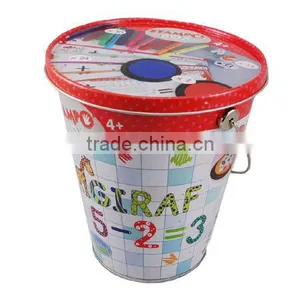 France Packing Stationery Tin Bucket thumbnail-1