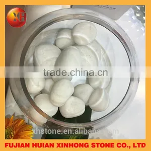 Snow White Pebbles Stone for Home and Garden Decoration thumbnail-1