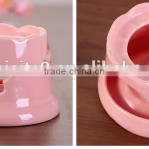 CY160 Chocolate Ceramic Melter Chocolate Waterfall Mini Fondue Fountain Pink Bakeware Gift Set thumbnail-4