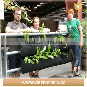 Garden Vertical Planter Multi Pocket Wall Mount Living Growing Bag Felt Indoor/Outdoor Pot thumbnail-2