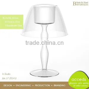 Crystal Novelty Ti-Borosilicate Cheap Wedding Favor Candle Holders thumbnail-2
