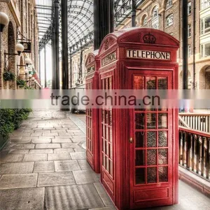 Antique Red Public Telephone Booth Bristish Telephone Booth for Sale thumbnail-1