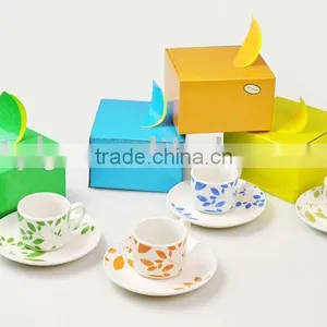 80cc Cup and Saucer Porcelain With Decal Printing thumbnail-1