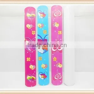 100 Heart Reflective Magic Ruler Slap Band Bracelets Mixed thumbnail-1