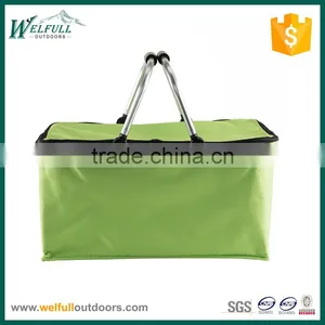 Foldable Insulated Cooler Storage Basket thumbnail-1