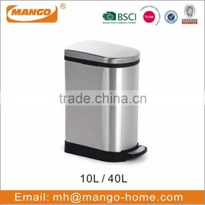 30L Stainless Steel Foot Pedal Trash Bin thumbnail-5