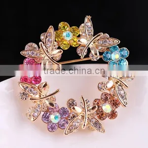 High Quality Fancy Rhinestone Pins Brooches for Woman /Hijab Pins Scarf Pins Female Pashmina Brooches thumbnail-1