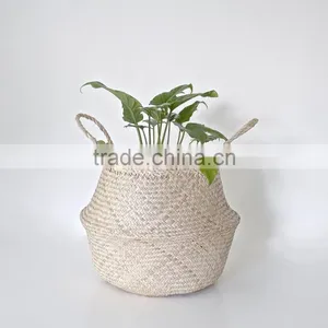 Natural Belly Seagrass Basket / Planter for Home Decoration thumbnail-6