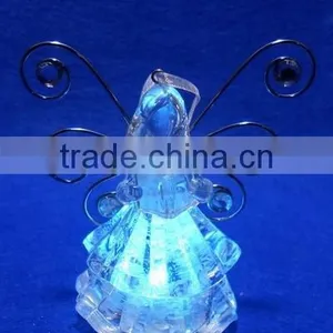 LED Lighted Butterfly Wings Acrylic Angel Xmas Decoration thumbnail-2