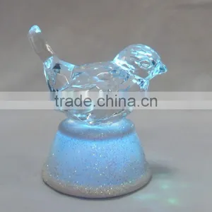Small Acrylic LED Lighted Clear Bird Animals Toys Decoration thumbnail-1