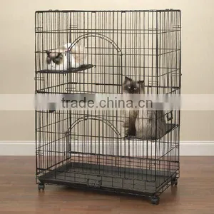 New Model Foldable Indoor Cat Cage, Metal Cat Cage, Large Cat Cage thumbnail-1