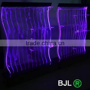 S Shape Lighting Decorative Acrylic Led Water Bubble Showroom Display Shelf thumbnail-4