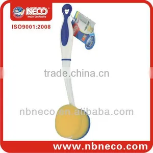 Kitchen Cleaning Sponge Brush With Handle thumbnail-1