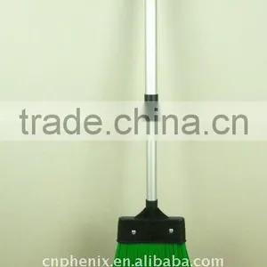 PLASTIC GARDEN BROOM WITH ALUMINUM TELESCOPIC HANDLE thumbnail-1