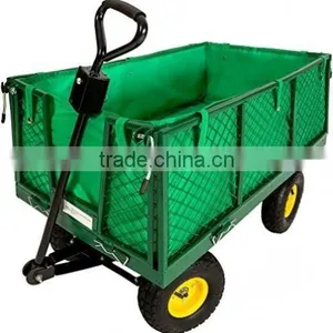 TecTake Heavy Duty Garden Trolley Mesh Cart Utility Wagon Truck Dump TC1846 thumbnail-1