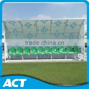 Hot-dip Galvanized Fixed Football Player Bench, Substitute Player Seats thumbnail-6
