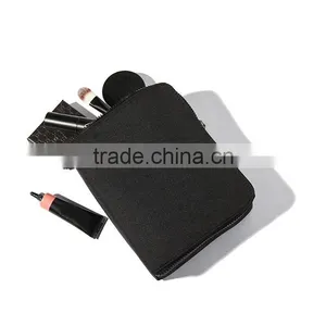 Black pu Leather Designer Makeup Bag With Professional thumbnail-4