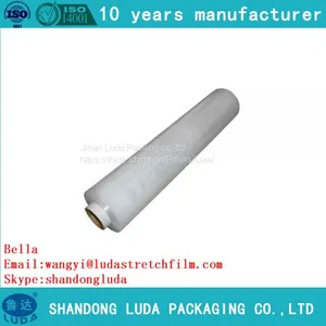 Factory Wholesale Anti Tear Hand PE Plastic Packaging Stretch Wrap Film Roll thumbnail-5