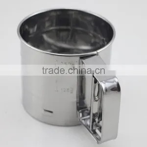 One-Handed Stainless Steel Cup Flour And Icing Sugar Sifter thumbnail-2