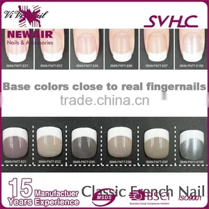 24pcs Set Lady Artificial False Nails Tips Color Edge Opposite French Fake Nail thumbnail-5