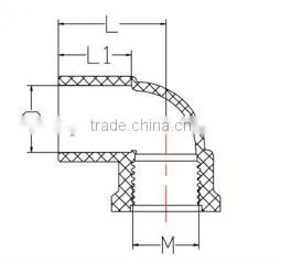 HIGH QUANLITY FEMALE ELBOW OF PVC GB STANDARD PIPES & FITTINGS FOR WATER SUPPLY thumbnail-2