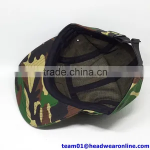Custom Pattern Printed 5 Panel Hat With Leather Patch thumbnail-6