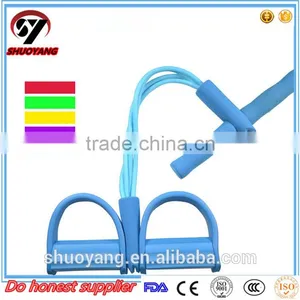 Foot Pedal Elastic Arm Stretching 4-Tube Pull Rope Manufacturer thumbnail-5