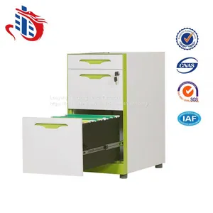 Hot Sale Under Office Desk 3 Drawers Metal Storage Filing Cabinets thumbnail-3