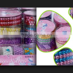 Gift Decorate Design Pearl Gem Sticker Sheet Rolls thumbnail-3