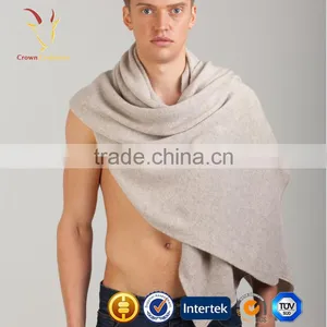 Flat Knitting Merino Wool Cashmere Scarf Mens thumbnail-1