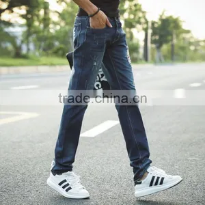 New Design Hole Jeans Men Distressed Ripped Pants thumbnail-4