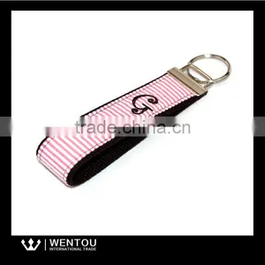Hot Selling Monogram Webbing Seersucker Key Fob thumbnail-6