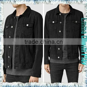 Spring Autumn Fashion Man's Long Sleeves Regular Fit Denim Jackets Plus Size thumbnail-4