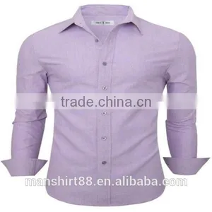2016 New Wholesale Plain Oxford Cotton Button Down Custom Mens Casual Dress Shirts thumbnail-6